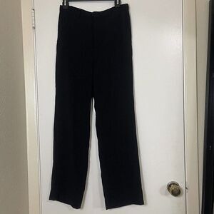 NWOT VINCE. Black knit straight leg lightweight trouser pants size 4